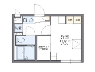 レオパレス桜新町の物件間取画像